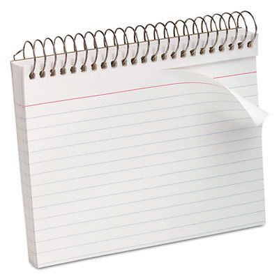 Spiral Index Cards, 4 x 6, 50 Cards, White 40283