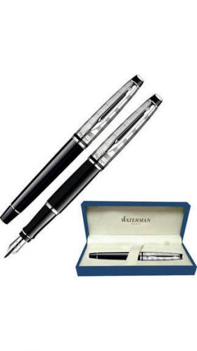Waterman expert deluxe black ct fountain pen free shipping for sale