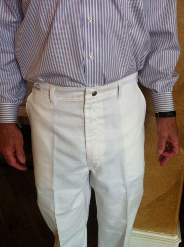 Mens White Traditional Chef Pants by PST for 8.00ea.