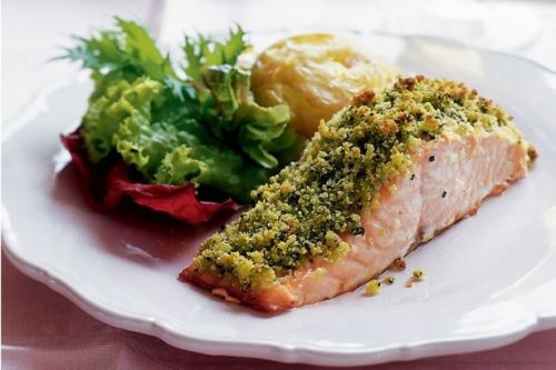 Seafood Recipe Steamed Salmon w/ Thai Herbs Food Delicious Dish Asian Cooking