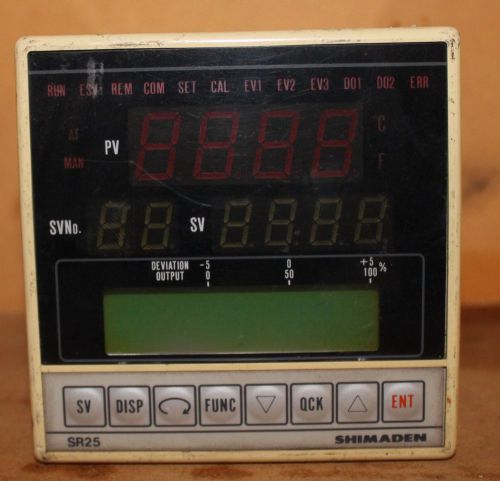 Shimaden SR25-4I-N-1040 Temperature Controller 0-50 C Multiple Displays &amp; Output
