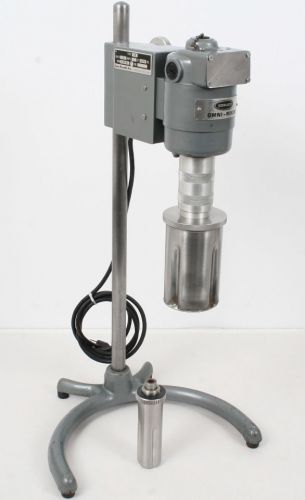 Sorvall/oci om omni-mixer 16,000rpm homogenizer model 17150 w/stand, ss chambers for sale