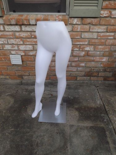 FEMALE 1/2 BODY LEGS MANNEQUIN RETAIL DISPLAY QUALITY w/ STAND blowmold PLASTIC