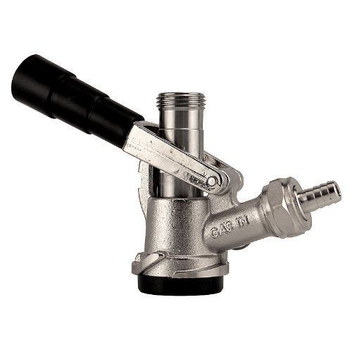 Kegco kc kt85d-l beer keg coupler d system tap lever handle, black for sale