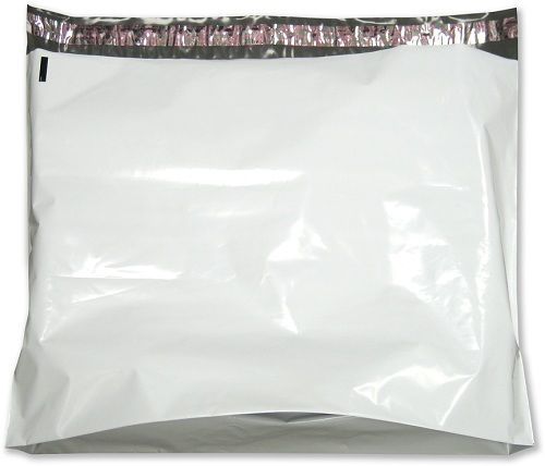 100 Gusseted Flat Poly Mailers 24&#034; x 21&#034; + 6&#034; Gusset 2.5 mil Thickness