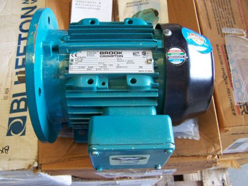 Brook Crompton 3/4 HP 1,110 RPM Inverter Duty Electric Motor WAGM.75-2-D New