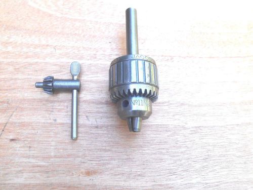 Jacobs No.11N drill chuck with key 0-3/8&#034; capacity