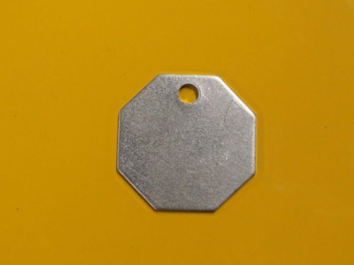 100 Count Octagon Aluminum Blank Tag 1 1/4&#034;