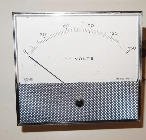 Triplett Model 420-G DC Volts 0-150, Panel Meter (sourced by Western Electric)