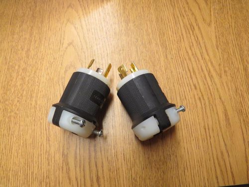 Lot of 2 hubbell 2611 hbl2611  30a 125v twist-lock plug  l5-30p, new for sale