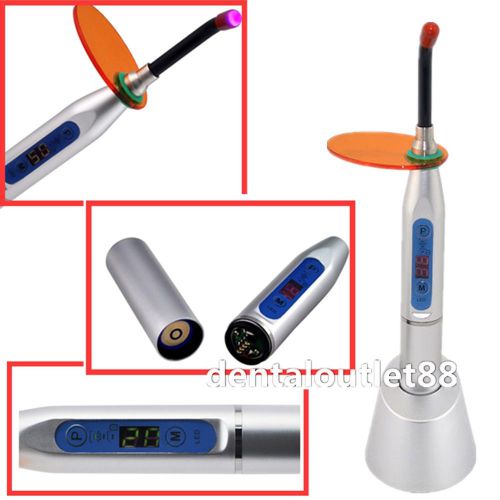 factory supply Silver 5W LED curing light Cordless1500mw dental Curing Lamp NEW