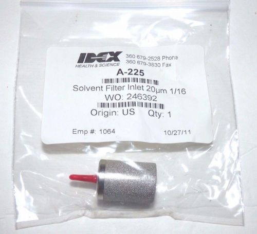 New IDEX A-225 Solvent Filter Intel 20um 1/16 / Fast Shipping