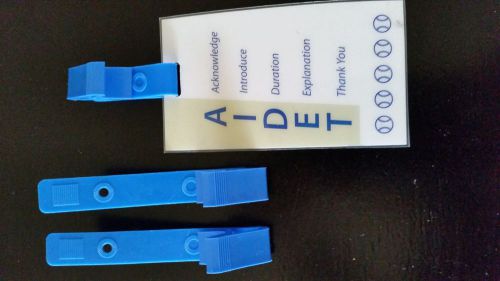 Mri safe id badge clip holder lanyard plastic medical for sale
