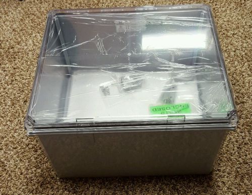 integra H181610HC Premium Line Enclosure hinged, clearcover, mounting feet