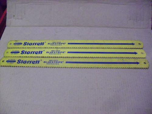 3  !! Starrett 18&#034; x 1-1/2&#034;  x 4 TPI HSS Blue Stripe  Hacksaw Blades #BS1804-7