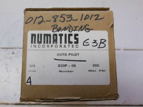 Numatics s30p-06 slow start pneumatic valve auto pilot 3/4 inch s30p06 s30p for sale