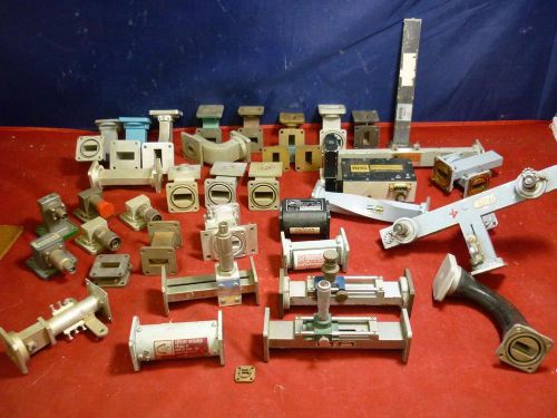 Huge lot of various waveguide parts! tees, tuners, adapters, bends. misc. for sale