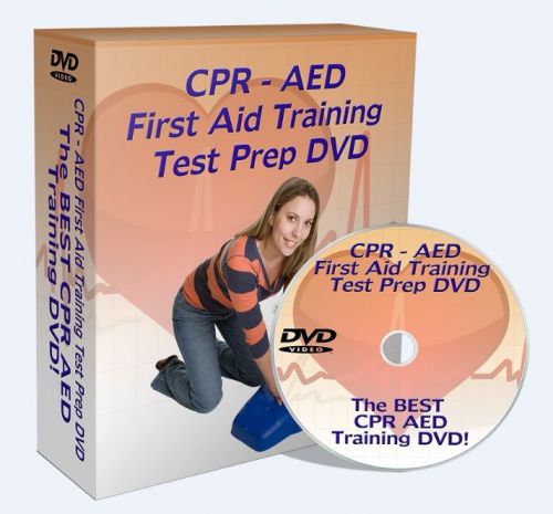 CPR AED Training DVD First Aid Certification Test Heartsaver