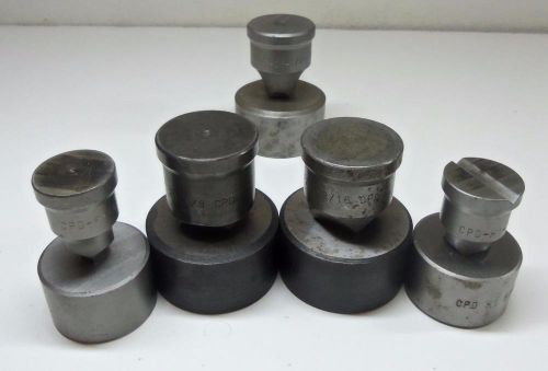 5 CPD New Process Chicago Square Punch and Die Sets F-26 F-62 F-16 F-55