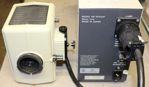 Nikon HB-10103AF 100W Hg mercury lamp, power supply microscope K2-IND