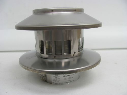 Noritz N-Vent RC4 4-Inch Diameter Rain Cap Stainless Steel Single Wall Venting