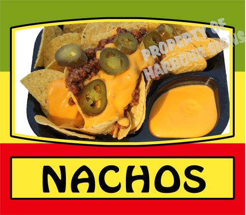 Nachos Decal 14&#034; Mexican Latino Food Truck Restaurant Concession Cater