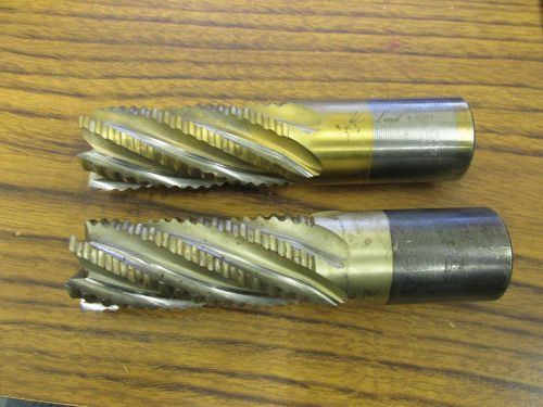 Weldon 1-1/4&#034; hss roughing end mills  (qty 2) for sale