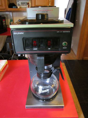 BUNN VP-17 SERIES COFFEE MAKER VP17-2 WITH DECANTER GOOD USED SHAPE