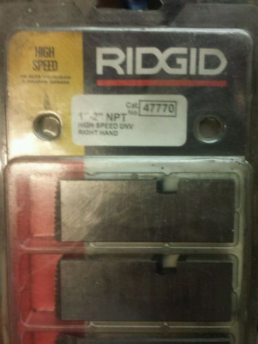 Ridgid 47770 Universal Dies High Speed 1&#034; - 2&#034; NPT Right Hand