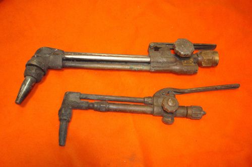 VINTAGE LOT OF 2 WELDING OXWELD CW-23 &amp; 550 OXY ACETYLENE CUTTING TORCH WALLHANG
