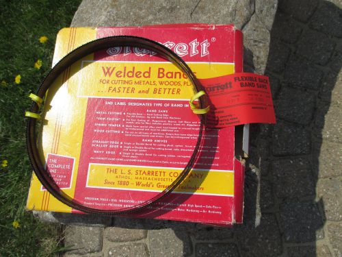 STARRETT  Flexible Back Band Saw Blade 11ft 9&#034;   1/2&#034; Width 10 Teeth  Set Raker