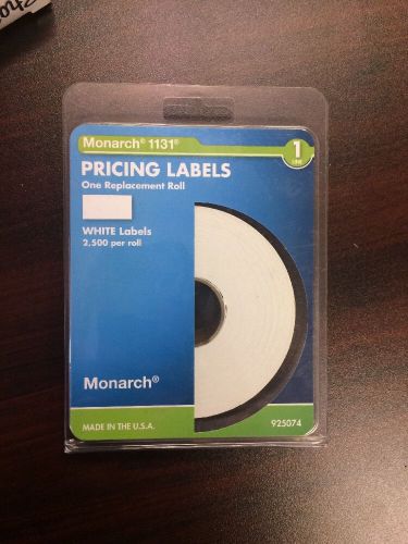 Monarch Pricemarker Labels - 0.43&#034; Width X 2.16&#034; Length - 2500/roll - White