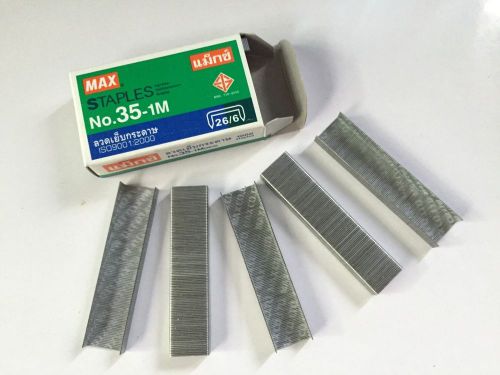 1 box max stapler staples no 35 - 1m 5 mm mini 1000 staples business office home for sale