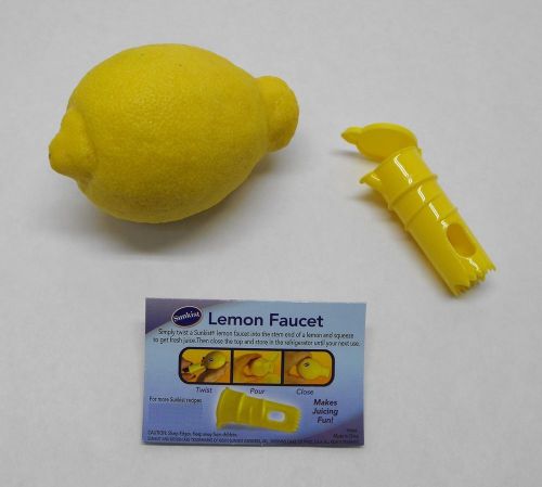Sunkist Citrus Juicer LEMON FAUCET Tap Fruit Juice Squeezer Lemon Lime Orange
