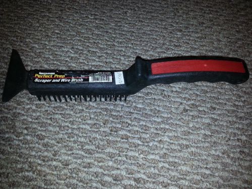 Gam perfect prep long handle wire brush with scraper bw-01450 for sale