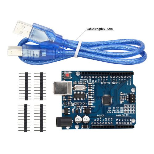 NEW ATmega328P CH340G UNO R3 Board &amp; USB Cable for Arduino DIY UF