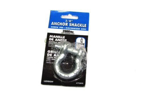 Lehigh 2000 lb. x 3/8 in. galvanized steel anchor shackle for sale