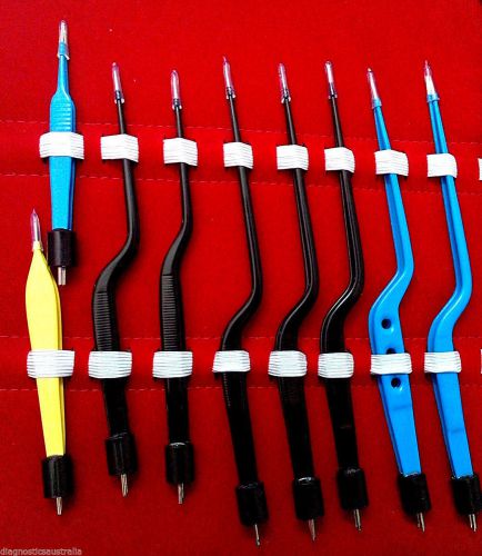 Professional Bipolar Forceps 9pcs set FAST DELIVERY with FREE SILLICON CABLE