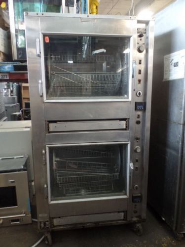 Used Custom Deli&#039;s DDR-42 Double Stack Electric Rotisserie Oven