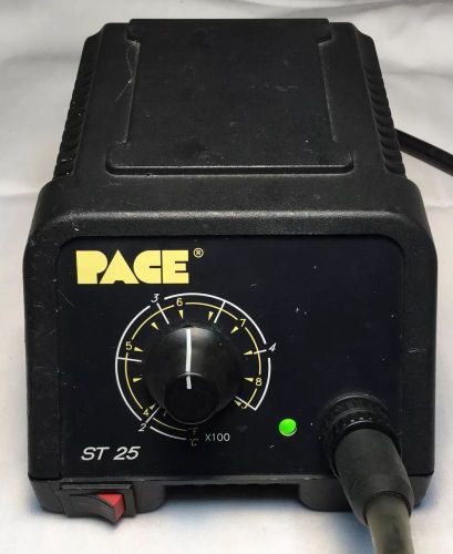 BASE ONLY~NO IRON~PACE ST 25 Solder Station~Shows Normal Wear~Burnt Side See Pic