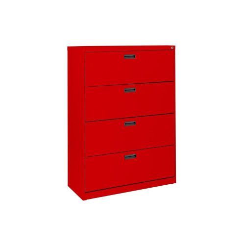 30&#034; 4-drawer lateral file cabinet, select color (legal/letter) , red ab404193 for sale