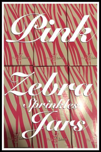 Pink Zebra Candy Cane 3.75 oz. Jar Sprinkles - December 2015 Paisley&#039;s Pick