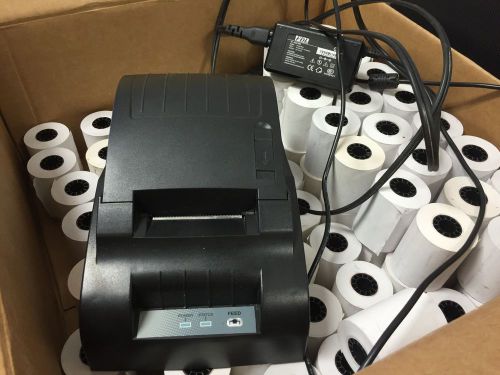 POS Receipt 58III Thermal Printer and 87 rolls of thermal paper