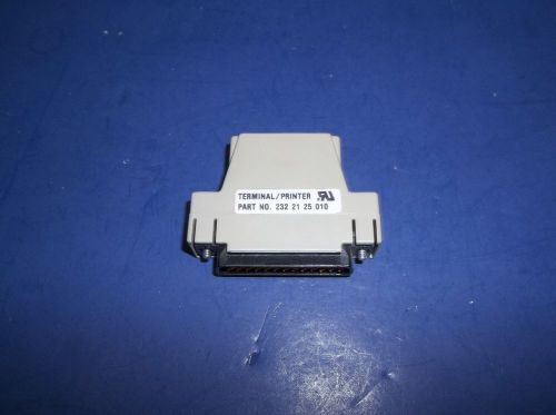 TRW 232 21 25 010 RJ45 To RS232 Connector Adapter Terminal / Printer TESTED