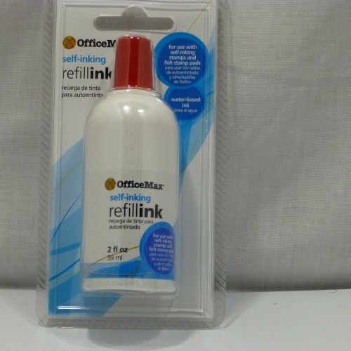 Office Max SELF-INKING RefillINK 2FL OZ RED