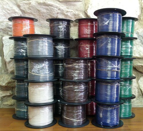 500 FT TFFN/TEWN WIRE 16 AWG STRANDED 600 VOLT. MADE IN USA. 4 COLORS AVAILABLE