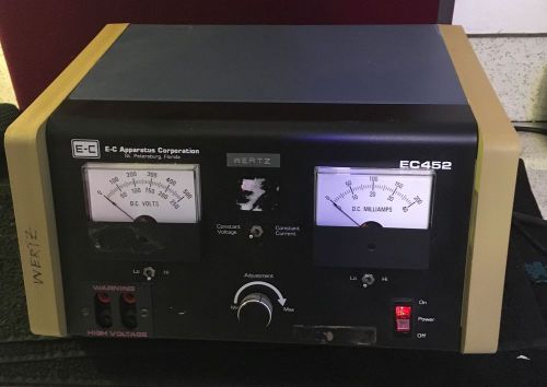 E-C Apparatus Laboratory Electrophoresis HIgh Voltage DC Power Supply EC-452