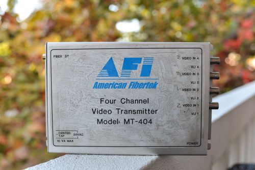 AFI American Fibertek Fiber Four ( 4 ) Channel Video Transmitter MT-404