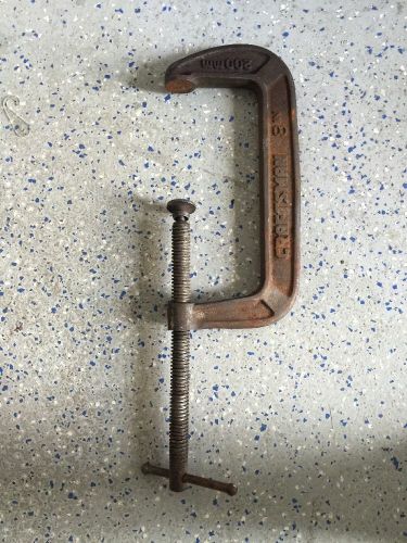 Craftsman ductile iron c-clamp 8 inch sliding pin handle vintage clamp tool for sale