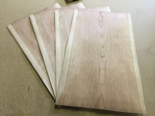 Wood Veneer Cherry 17x29 22Pcs Total Raw Veneer  &#034;EXOTIC&#034; CH3 5-10-16